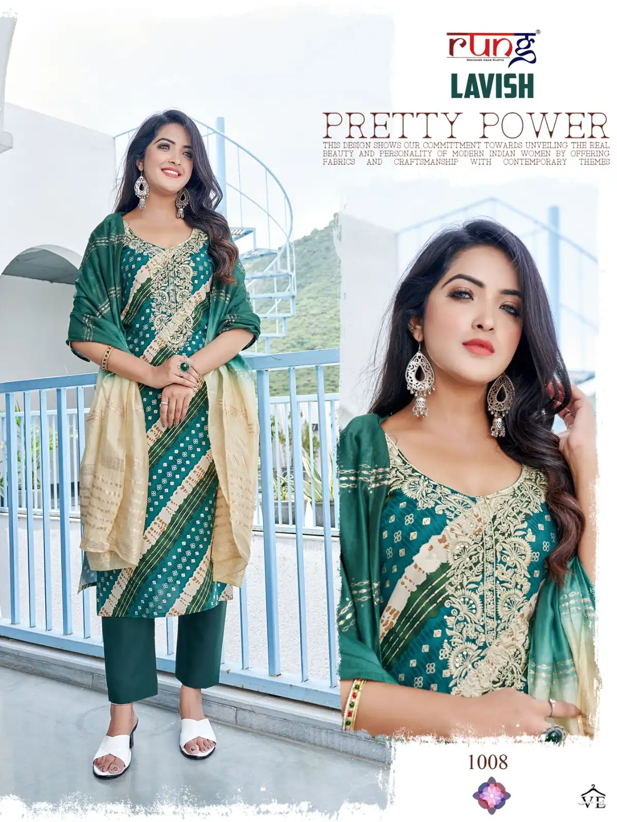 Rung Lavish Heavy Foil Print Rayon Wholesale Readymade Salwar Suit Catalog — Wholesale Salwar Suits, MPA wholesale from Surat - Gallery Image 6