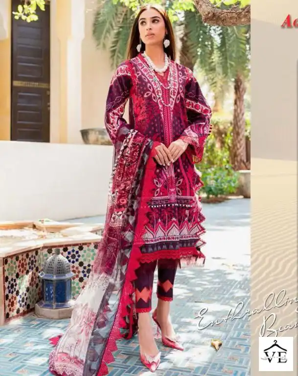 Agha Noor Luxury Lawn Collection Vol 10 Lawn Cotton Wholesale Pakistani Salwar Suit Catalog — Wholesale Salwar Suits, MPA wholesale from Surat — view 1