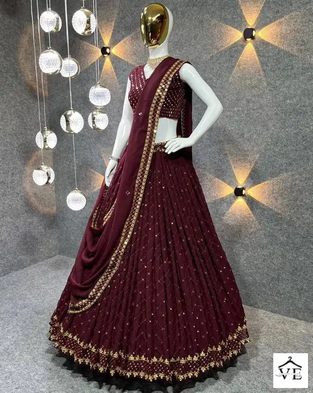 VE Madhuri Georgette Wholesale Readymade Lehenga Choli Catalog — Wholesale Lehenga, MPA wholesale from Surat — view 1
