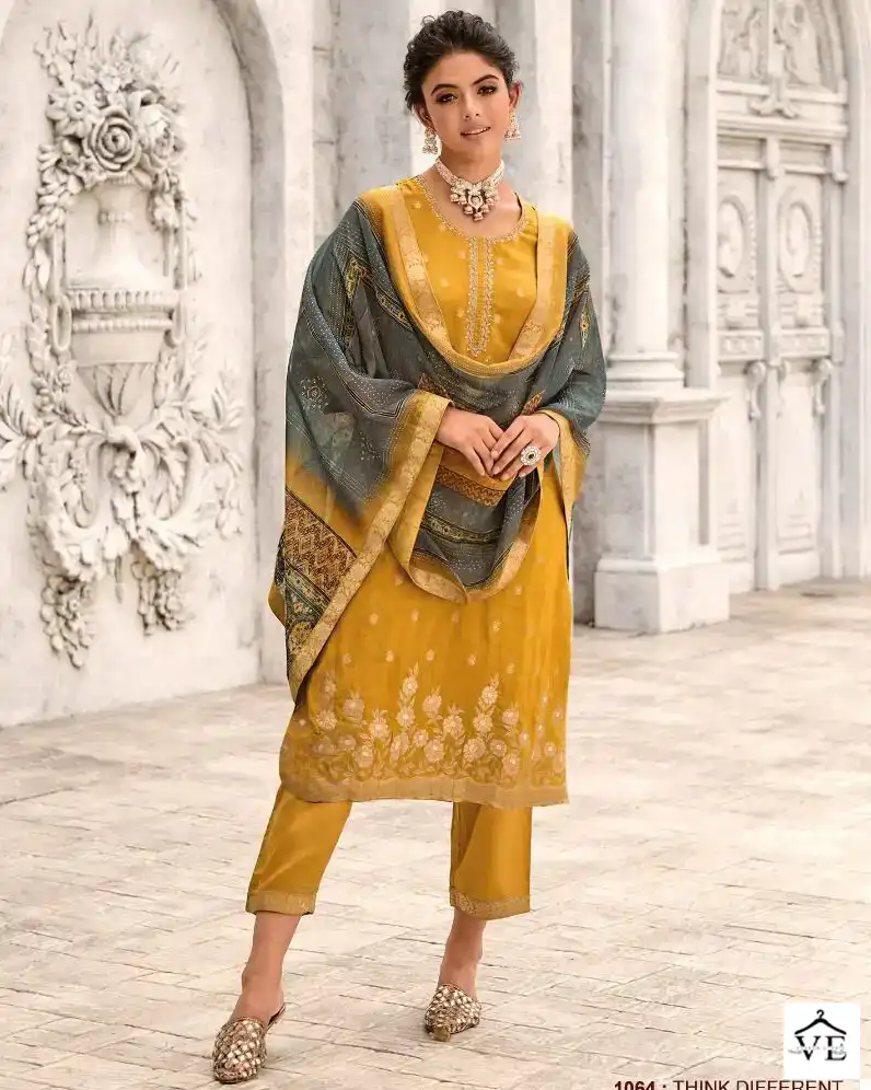 Lady Leela Libaas Pure Viscose Jacquard Wholesale Designer Readymade Salwar Suit Catalog — Wholesale Salwar Suits, Lady Leela wholesale from Surat — view 1
