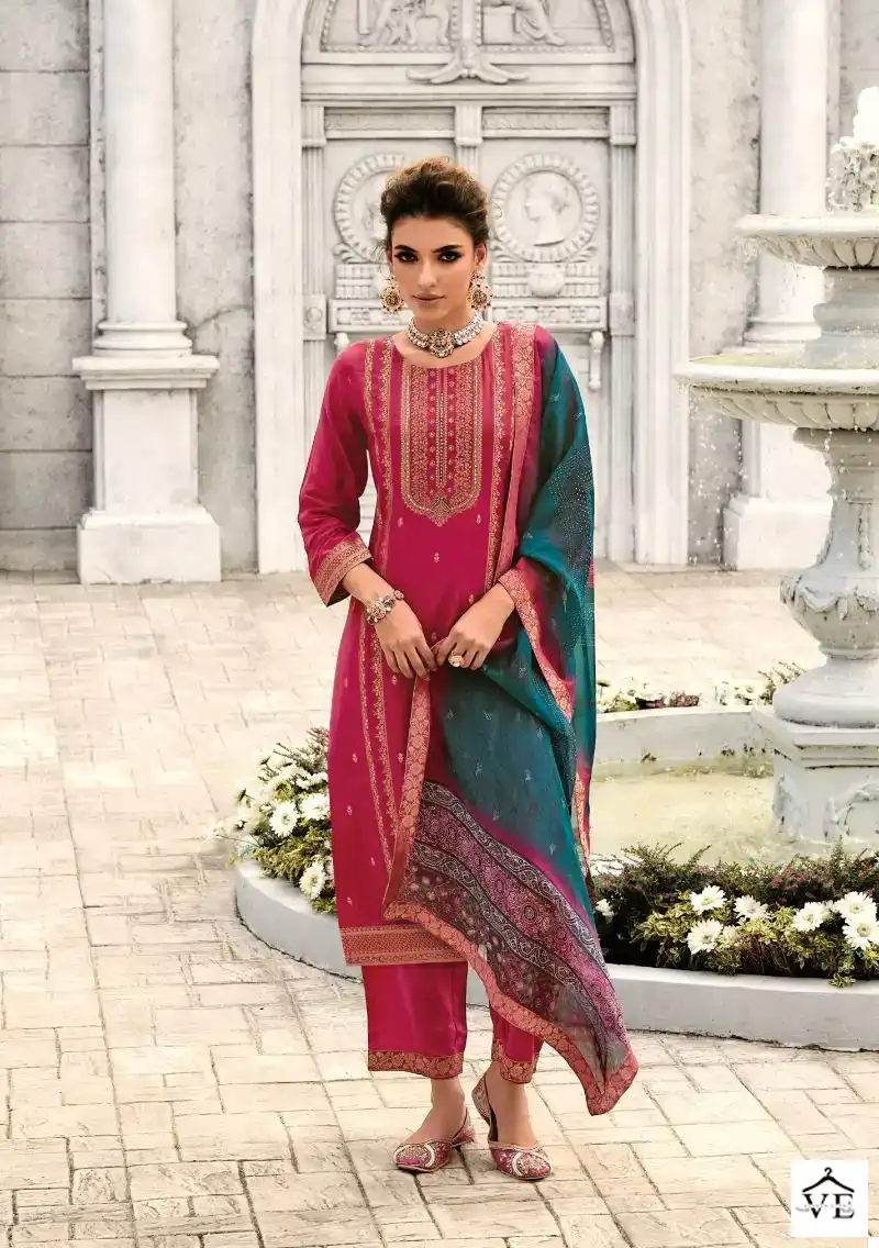 Lady Leela Libaas Pure Viscose Jacquard Wholesale Designer Readymade Salwar Suit Catalog — Wholesale Salwar Suits, Lady Leela wholesale from Surat - Gallery Image 4