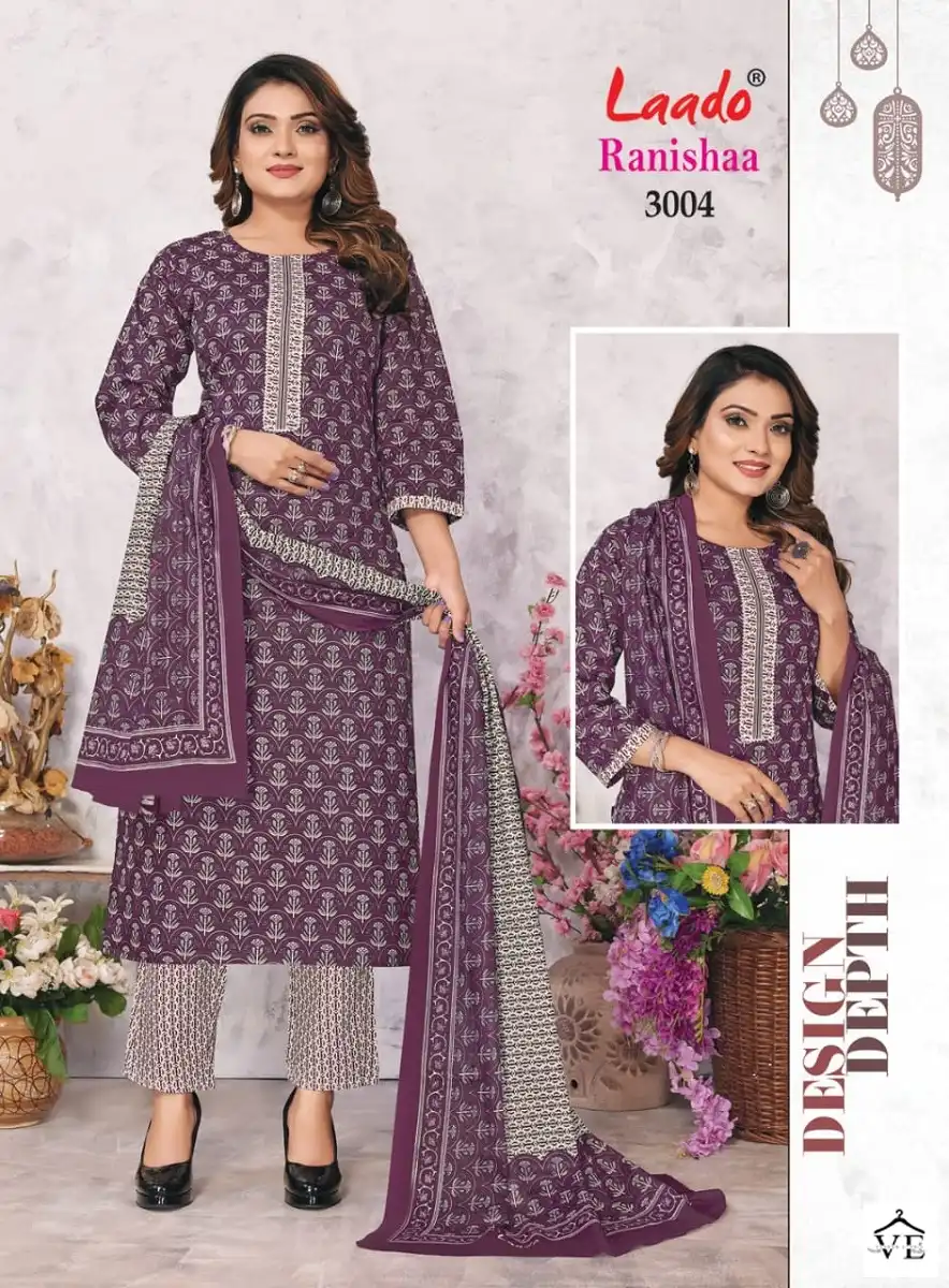 Laado Ranishaa Vol 3 Pure Heavy Cotton Wholesale Readymade Salwar Suit Catalog — Wholesale Salwar Suits, MPA wholesale from Surat - Gallery Image 2
