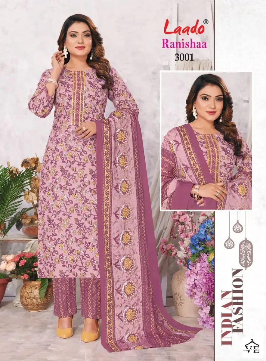Laado Ranishaa Vol 3 Pure Heavy Cotton Wholesale Readymade Salwar Suit Catalog — Wholesale Salwar Suits, MPA wholesale from Surat - Gallery Image 3