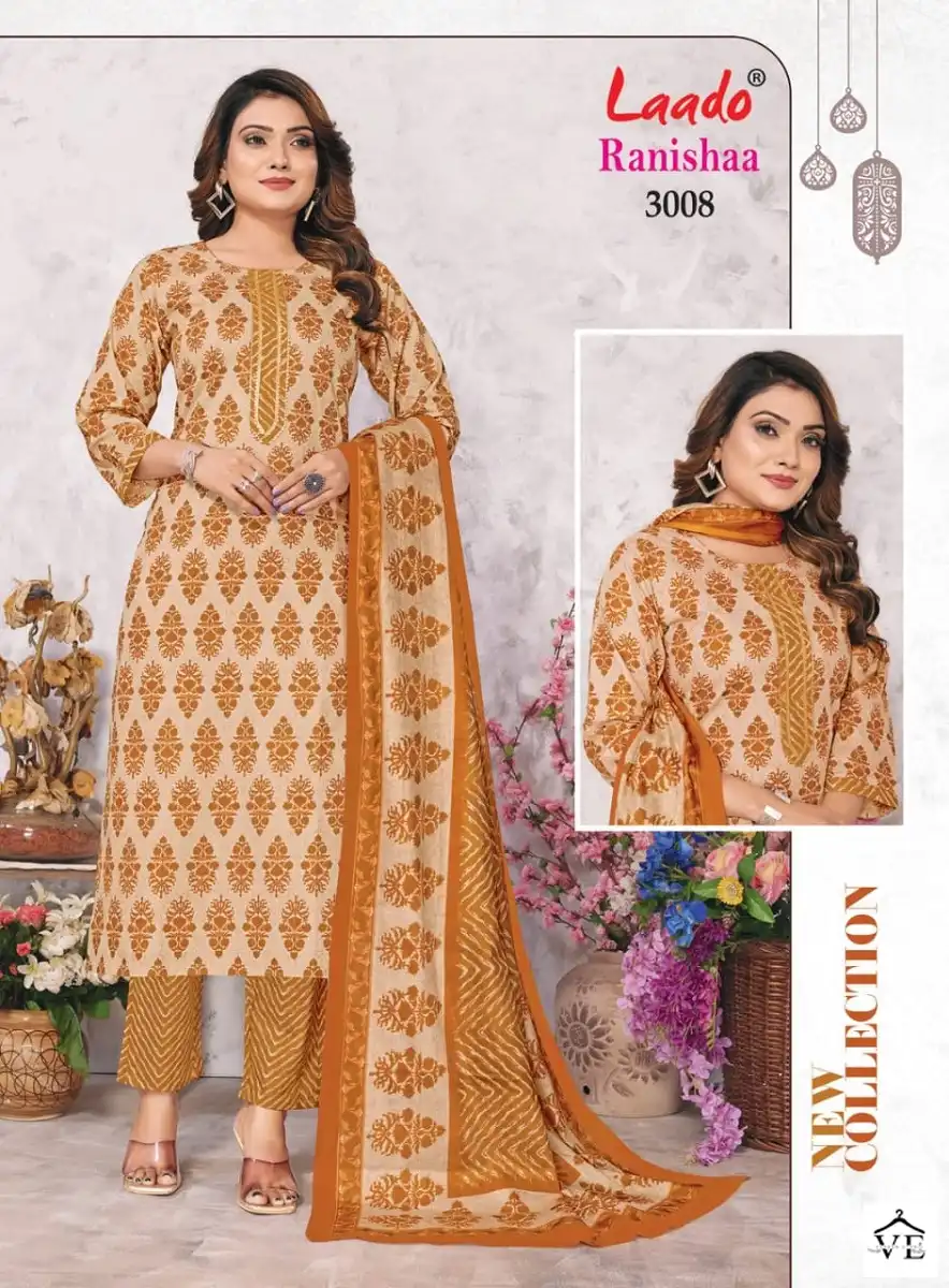 Laado Ranishaa Vol 3 Pure Heavy Cotton Wholesale Readymade Salwar Suit Catalog — Wholesale Salwar Suits, MPA wholesale from Surat - Gallery Image 7