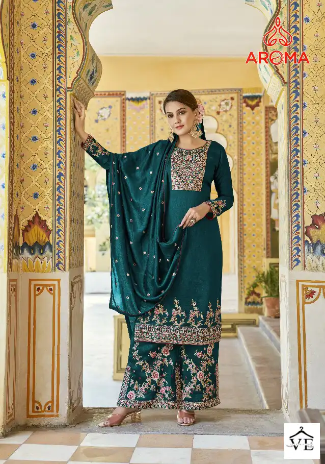 Sara Trendz Leela Real Premium Silk Wholesale Designer Suits Catalog — Wholesale Salwar Suits, MPA wholesale from Surat - Gallery Image 2
