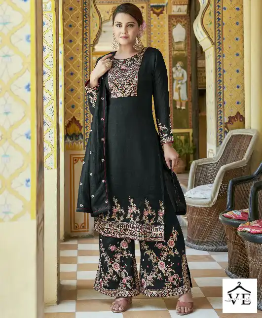 Sara Trendz Leela Real Premium Silk Wholesale Designer Suits Catalog — Wholesale Salwar Suits, MPA wholesale from Surat — view 1