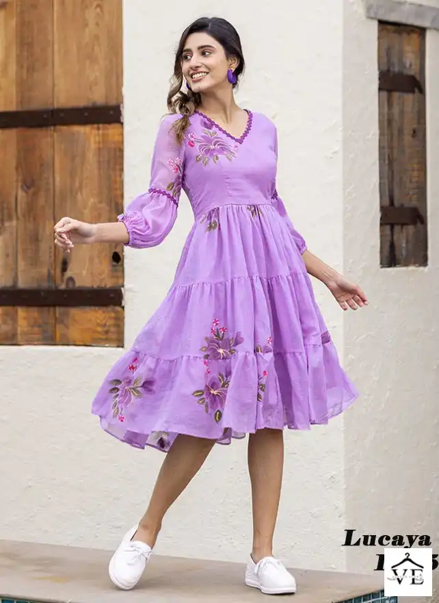 VE Lucaya Vol 13 Kota Checks Wholesale Short Dresses Catalog — Wholesale Kurtis, MPA wholesale from Surat - Gallery Image 5