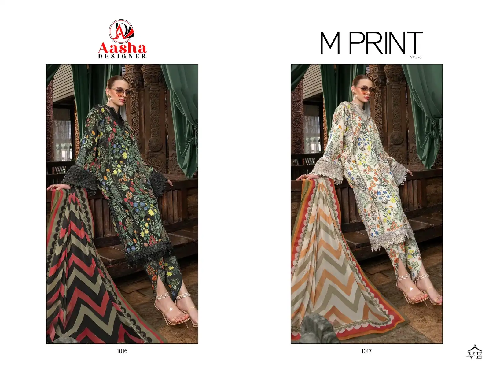 Aasha M Print Vol 3 Pure Cotton Wholesale Fancy Pakistani Salwar Suit Catalog — Wholesale Salwar Suits, MPA wholesale from Surat — view 9