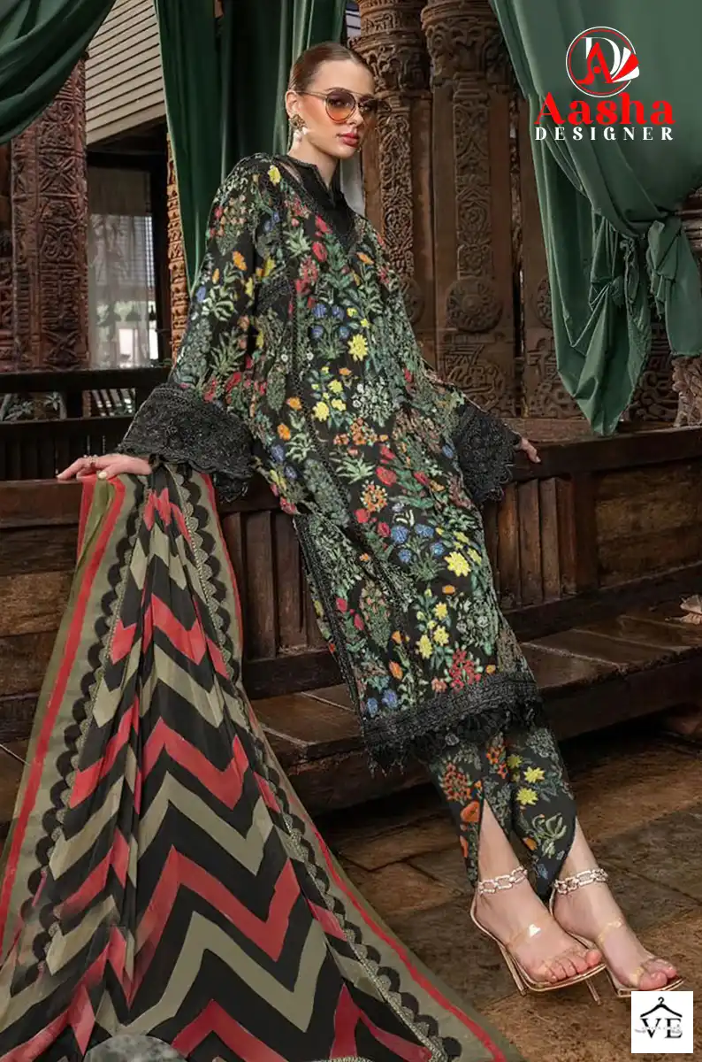 Aasha M Print Vol 3 Pure Cotton Wholesale Fancy Pakistani Salwar Suit Catalog — Wholesale Salwar Suits, MPA wholesale from Surat - Gallery Image 2