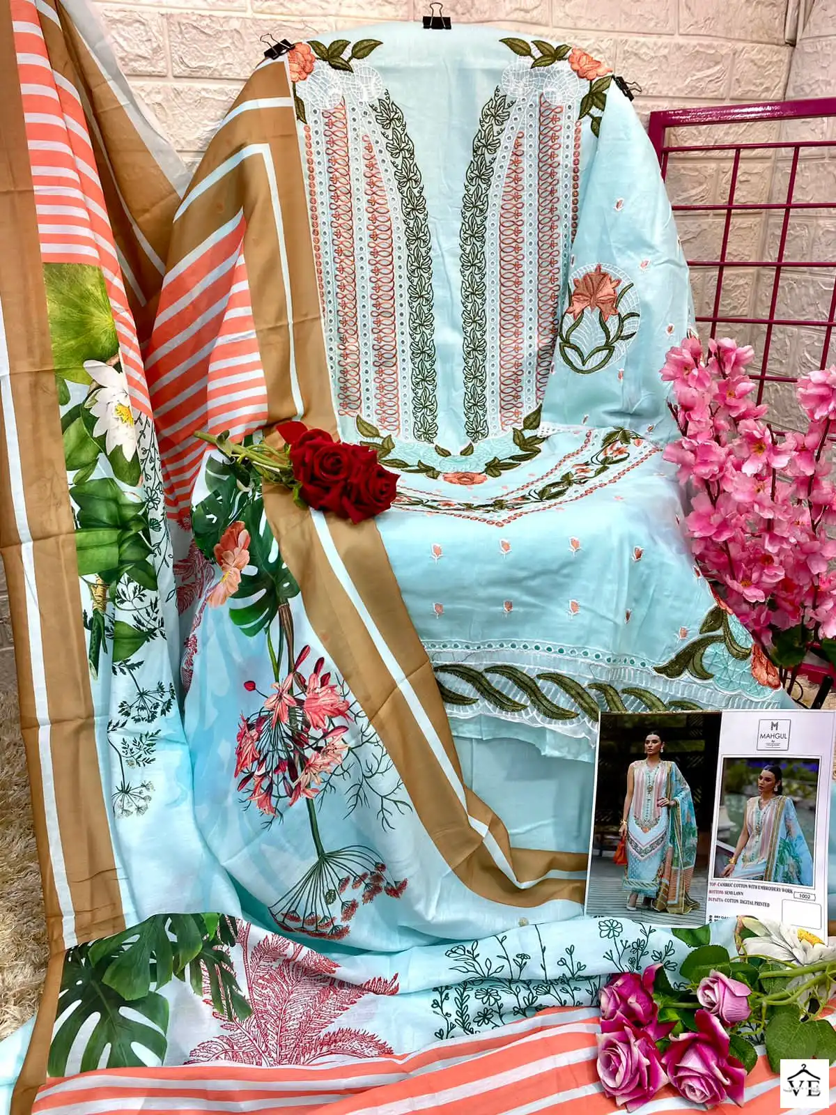 Sharaddha Maghul Pure Cotton Wholesale Pakistani Salwar Suit Catalog — Wholesale Salwar Suits, MPA wholesale from Surat - Gallery Image 5