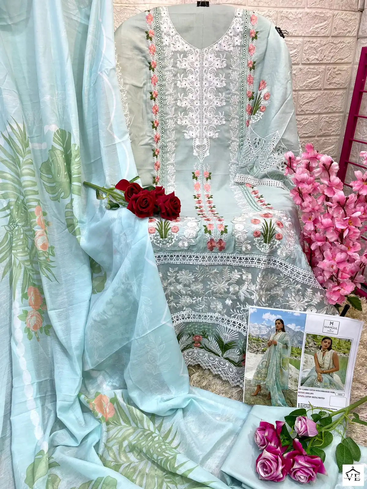 Sharaddha Maghul Pure Cotton Wholesale Pakistani Salwar Suit Catalog — Wholesale Salwar Suits, MPA wholesale from Surat — view 8