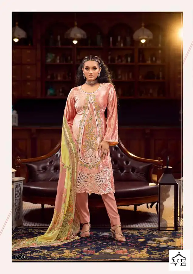 Deepsy Suits Gull Jee Mahnoor Velvet Wholesale Heavy Embroidery Designer Winter Wear Salwar Suit Catalog — Wholesale Salwar Suits, MPA wholesale from Surat - Gallery Image 2
