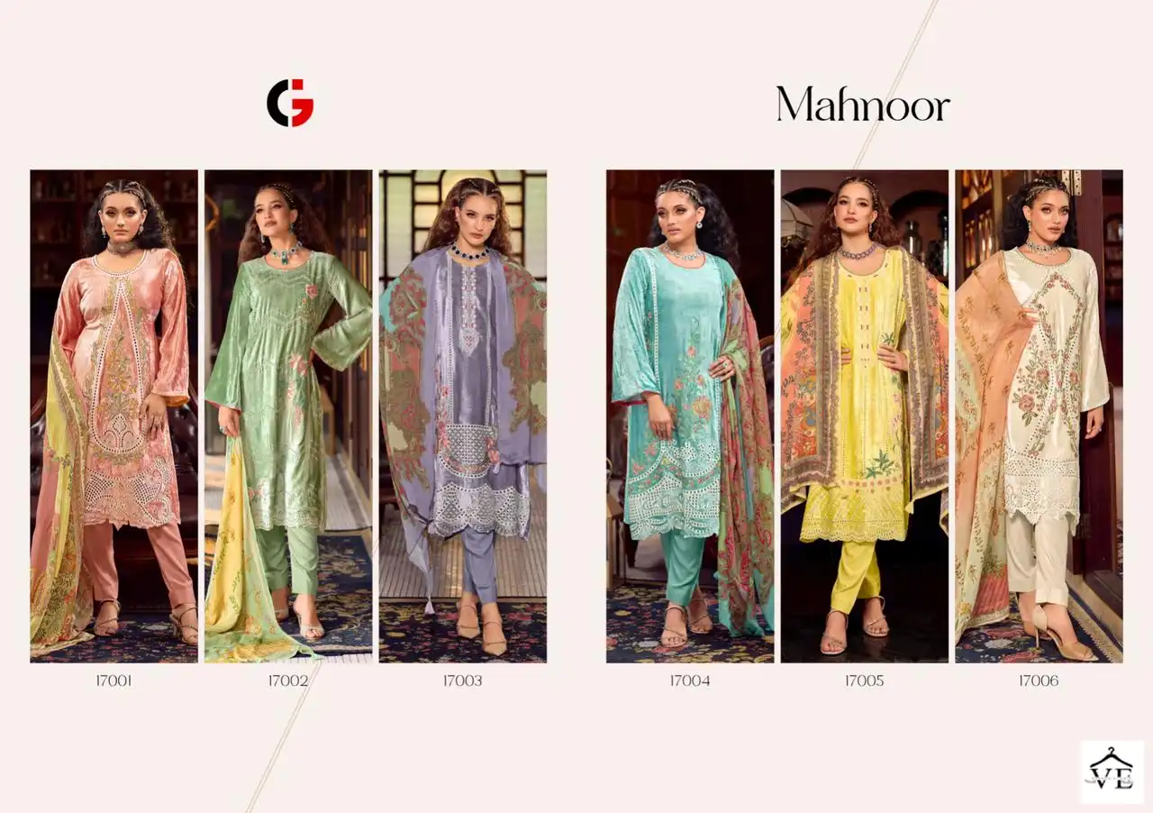 Deepsy Suits Gull Jee Mahnoor Velvet Wholesale Heavy Embroidery Designer Winter Wear Salwar Suit Catalog — Wholesale Salwar Suits, MPA wholesale from Surat — view 7