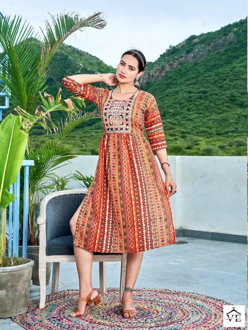 Viyaa Maira Vol 3 Pure Rayon Wholesale Kurtis Catalog — Wholesale Kurtis, MPA wholesale from Surat - Gallery Image 4