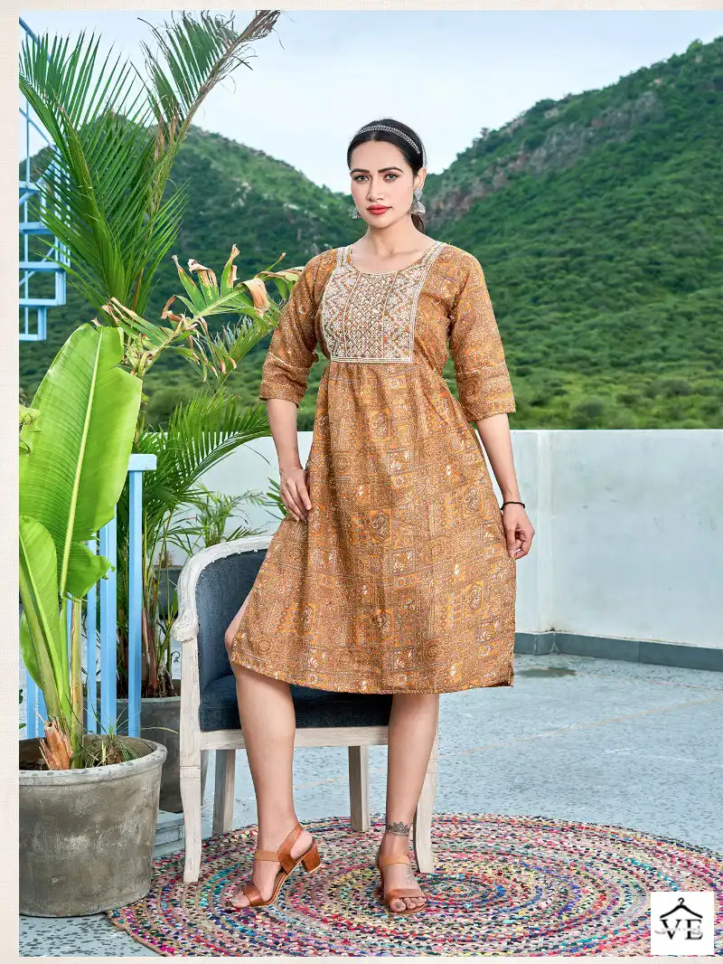 Viyaa Maira Vol 3 Pure Rayon Wholesale Kurtis Catalog — Wholesale Kurtis, MPA wholesale from Surat - Gallery Image 6