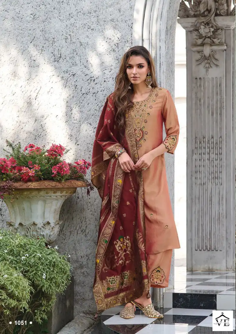 Lady Leela Maisha Vichitra Silk Wholesale Readymade Suits Catalog — Wholesale Salwar Suits, Lady Leela wholesale from Surat - Gallery Image 3