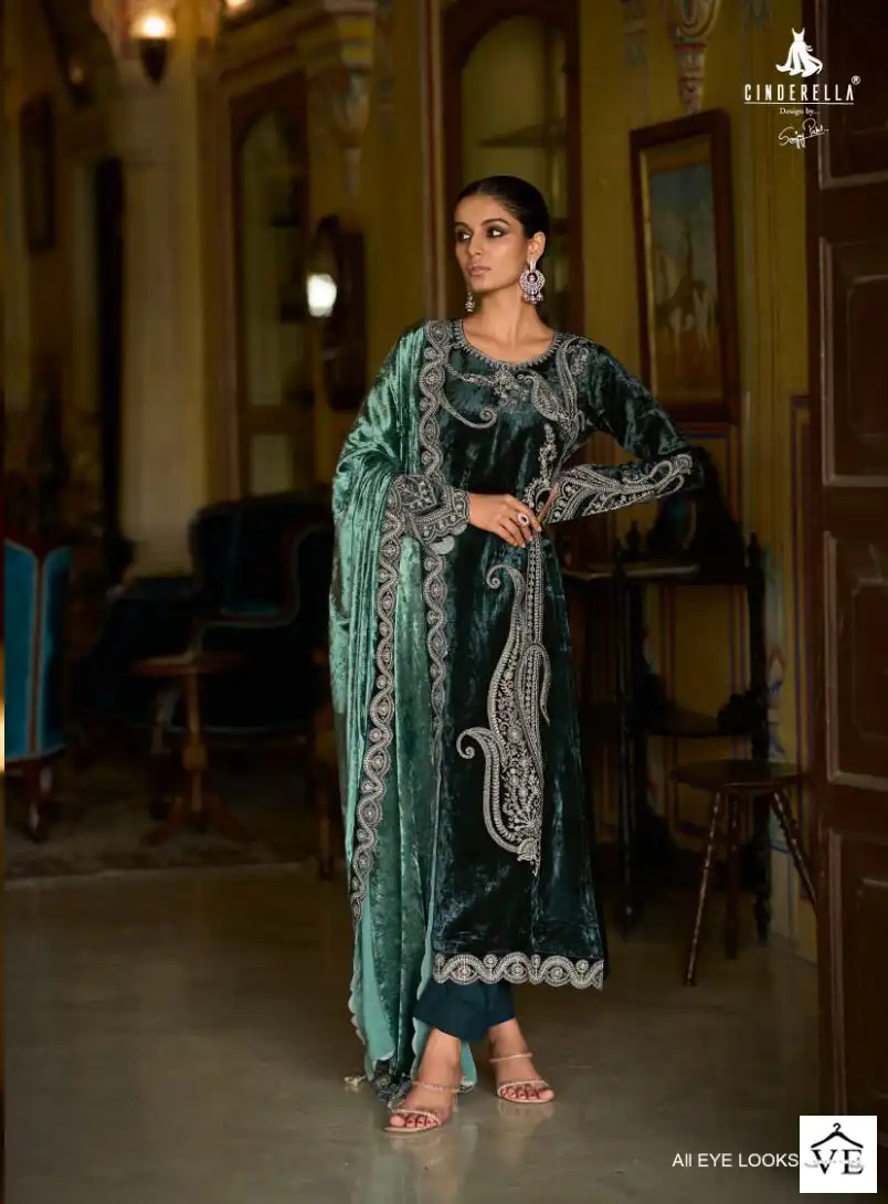 Ibiza Makhmal E Kahani Pure Palermo Viscose Velvet Wholesale Designer Winter Wear Salwar Suit Catalog — Wholesale Salwar Suits, MPA wholesale from Surat - Gallery Image 3