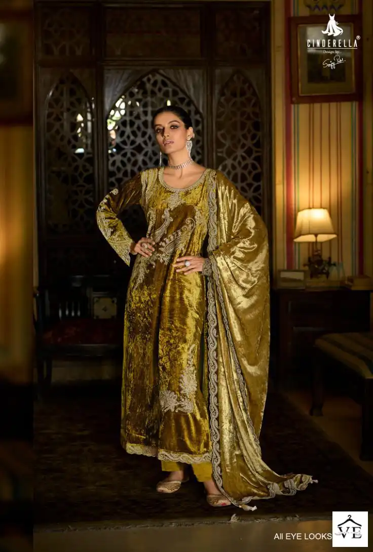 Ibiza Makhmal E Kahani Pure Palermo Viscose Velvet Wholesale Designer Winter Wear Salwar Suit Catalog — Wholesale Salwar Suits, MPA wholesale from Surat - Gallery Image 5
