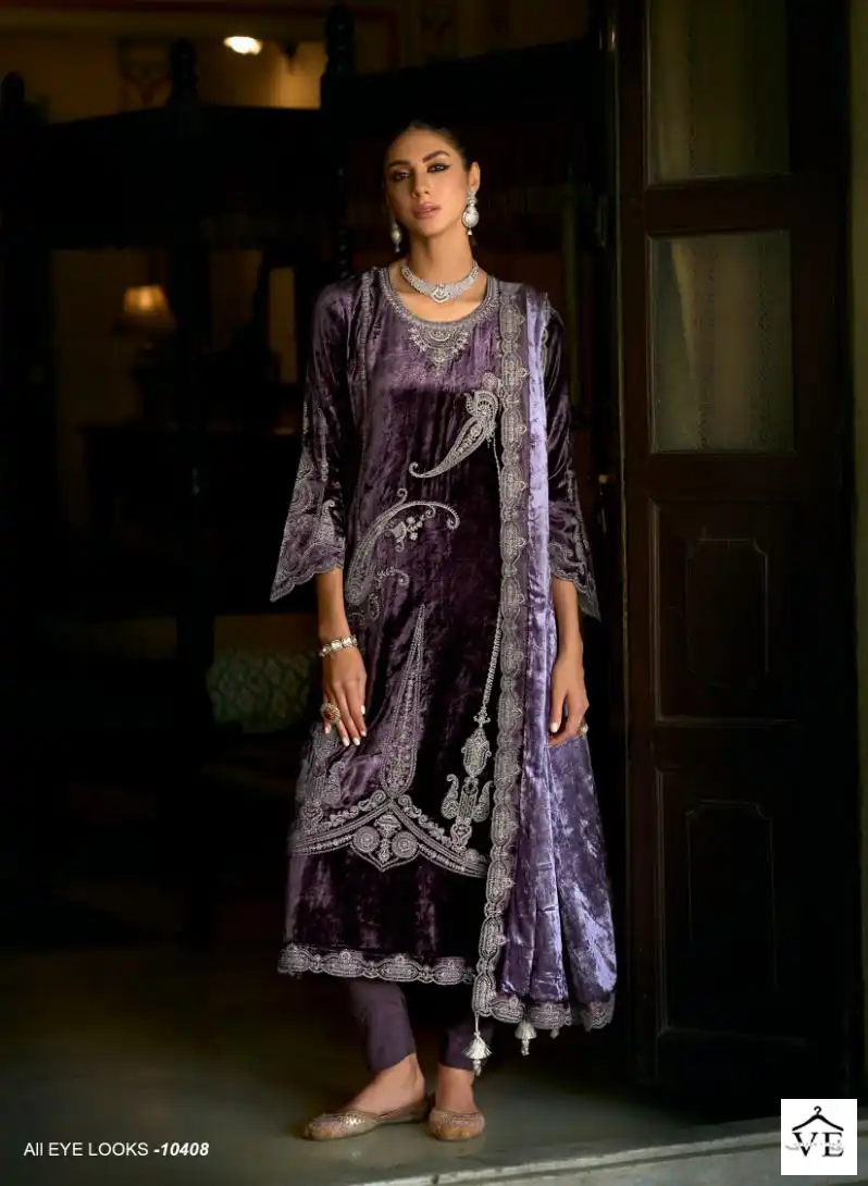 Ibiza Makhmal E Kahani Pure Palermo Viscose Velvet Wholesale Designer Winter Wear Salwar Suit Catalog — Wholesale Salwar Suits, MPA wholesale from Surat - Gallery Image 6