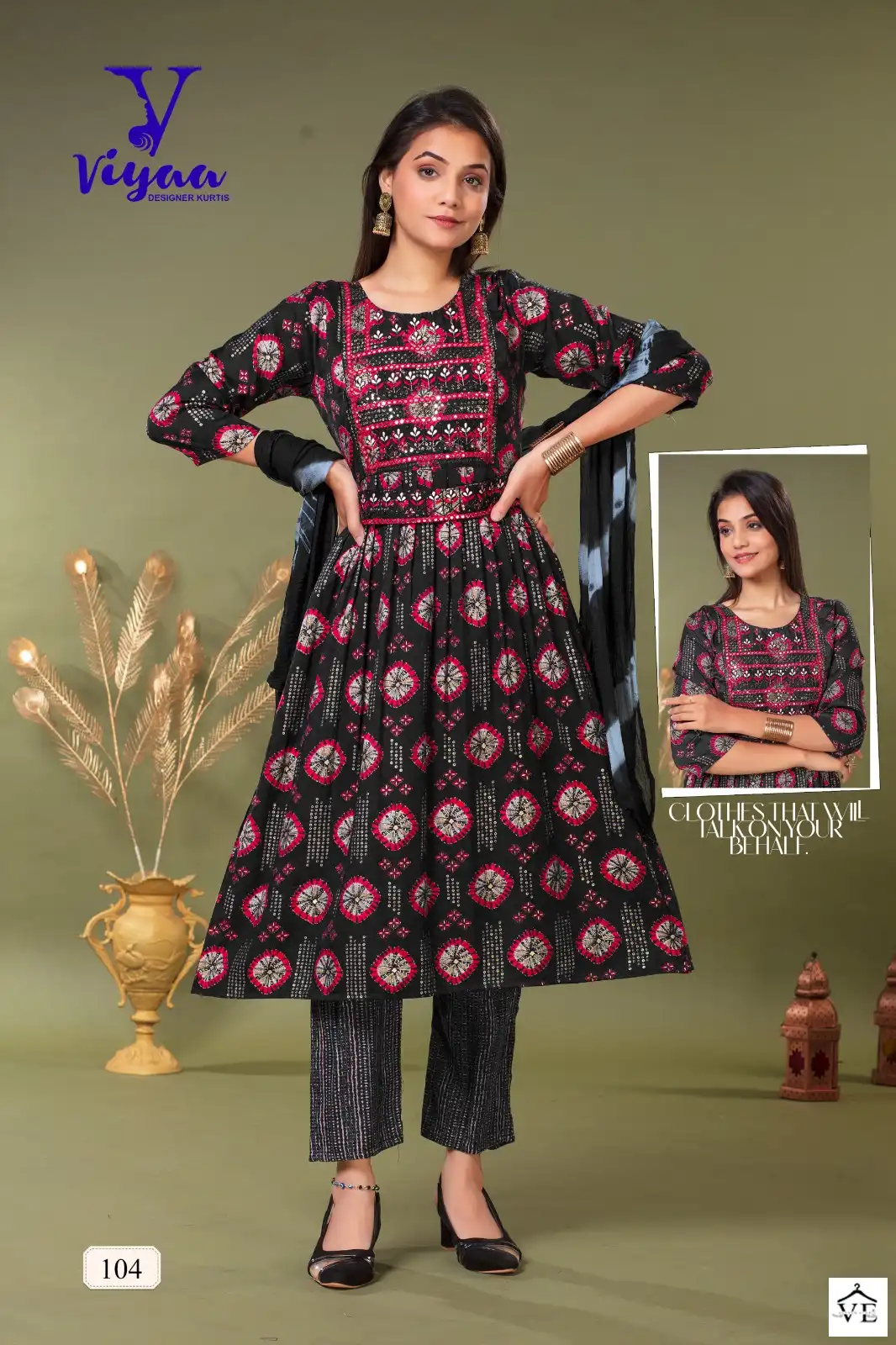 Viyaa Designe Malini V1 Pure Original Capsule Rayon Wholesale Readymade Salwar Suit Catalog — Wholesale Salwar Suits, MPA wholesale from Surat - Gallery Image 3