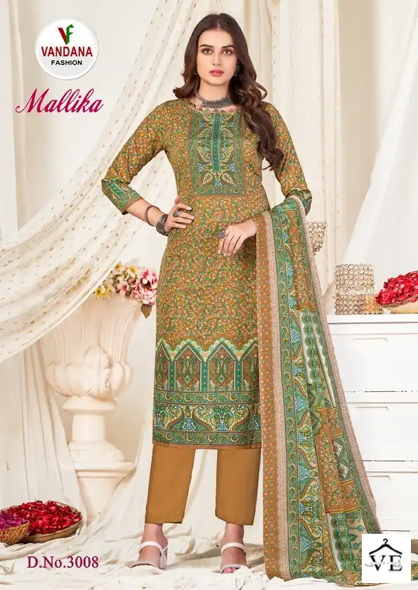 Vandana Mallika Vol 3 Cotton Wholesale Fancy Salwar Suit Catalog — Wholesale Salwar Suits, MPA wholesale from Surat - Gallery Image 8