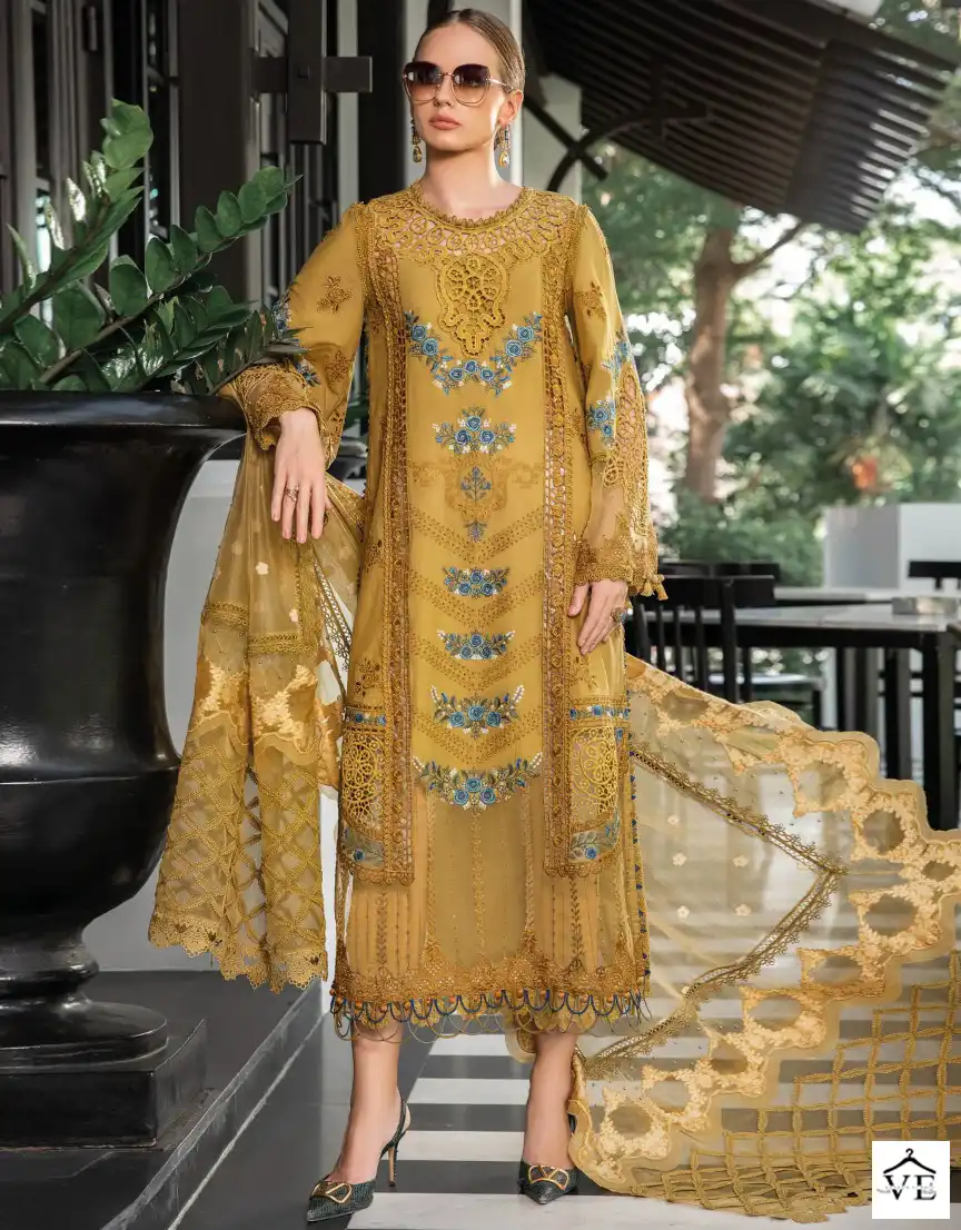 Dinsaa Maria B Vol 3-209 Pure Cotton Wholesale Pakistani Suit — Wholesale Salwar Suits, MPA wholesale from Surat — view 1