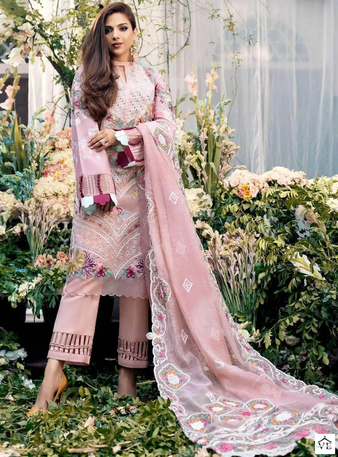 Al_Khushbu Maryam Hussain-5016 Pure Cotton Wholesale Pakistani Suit — Wholesale Salwar Suits, MPA wholesale from Surat — view 1