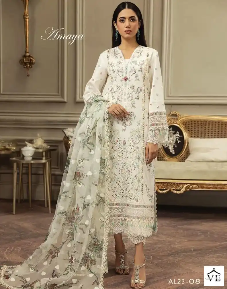 Alif Fashion Maryam Vol 1 Pure Cambric Cotton Wholesale Designer Pakistani Salwar Suit Catalog — Wholesale Salwar Suits, MPA wholesale from Surat — view 1