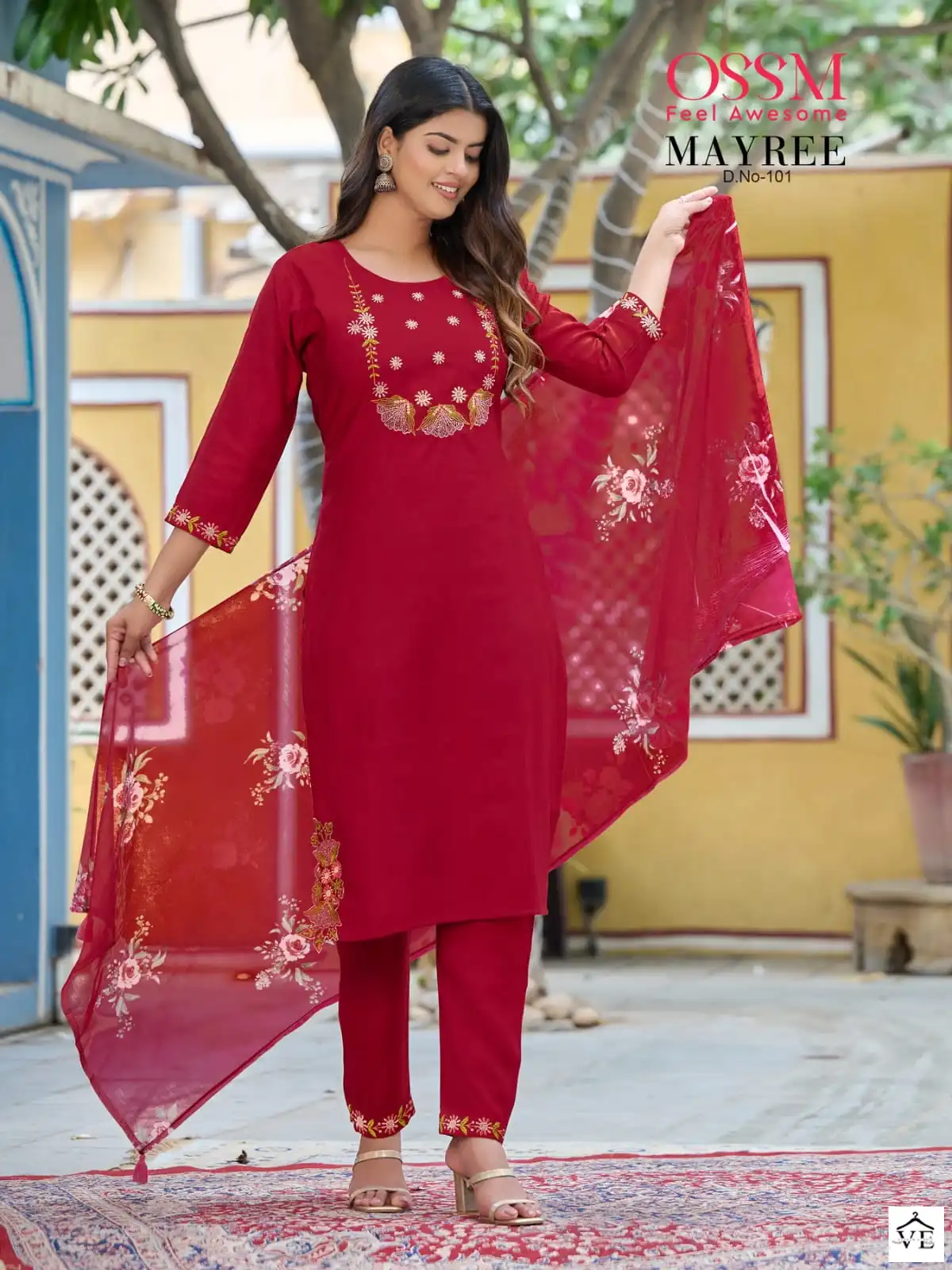 Ossm Mayree Premium Fancy Pure Viscos Wholesale Designer Readymade Salwar Suit Catalog — Wholesale Salwar Suits, MPA wholesale from Surat - Gallery Image 4