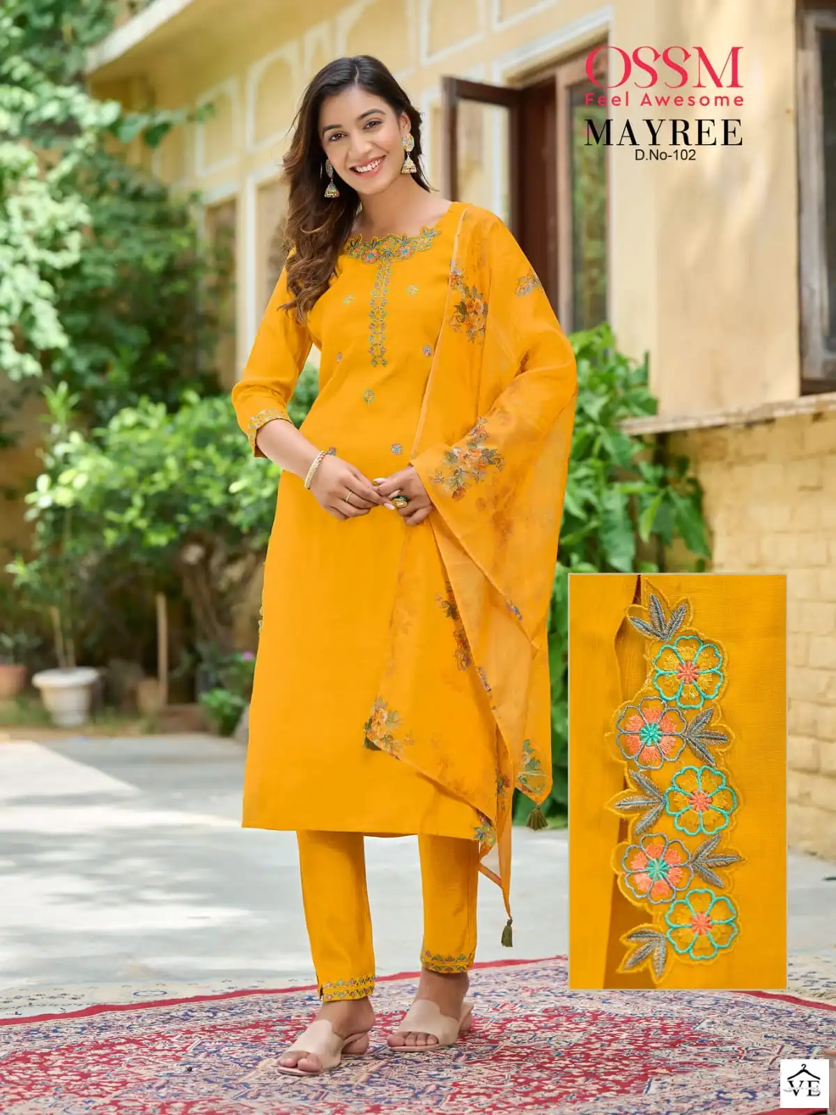 Ossm Mayree Premium Fancy Pure Viscos Wholesale Designer Readymade Salwar Suit Catalog — Wholesale Salwar Suits, MPA wholesale from Surat - Gallery Image 5