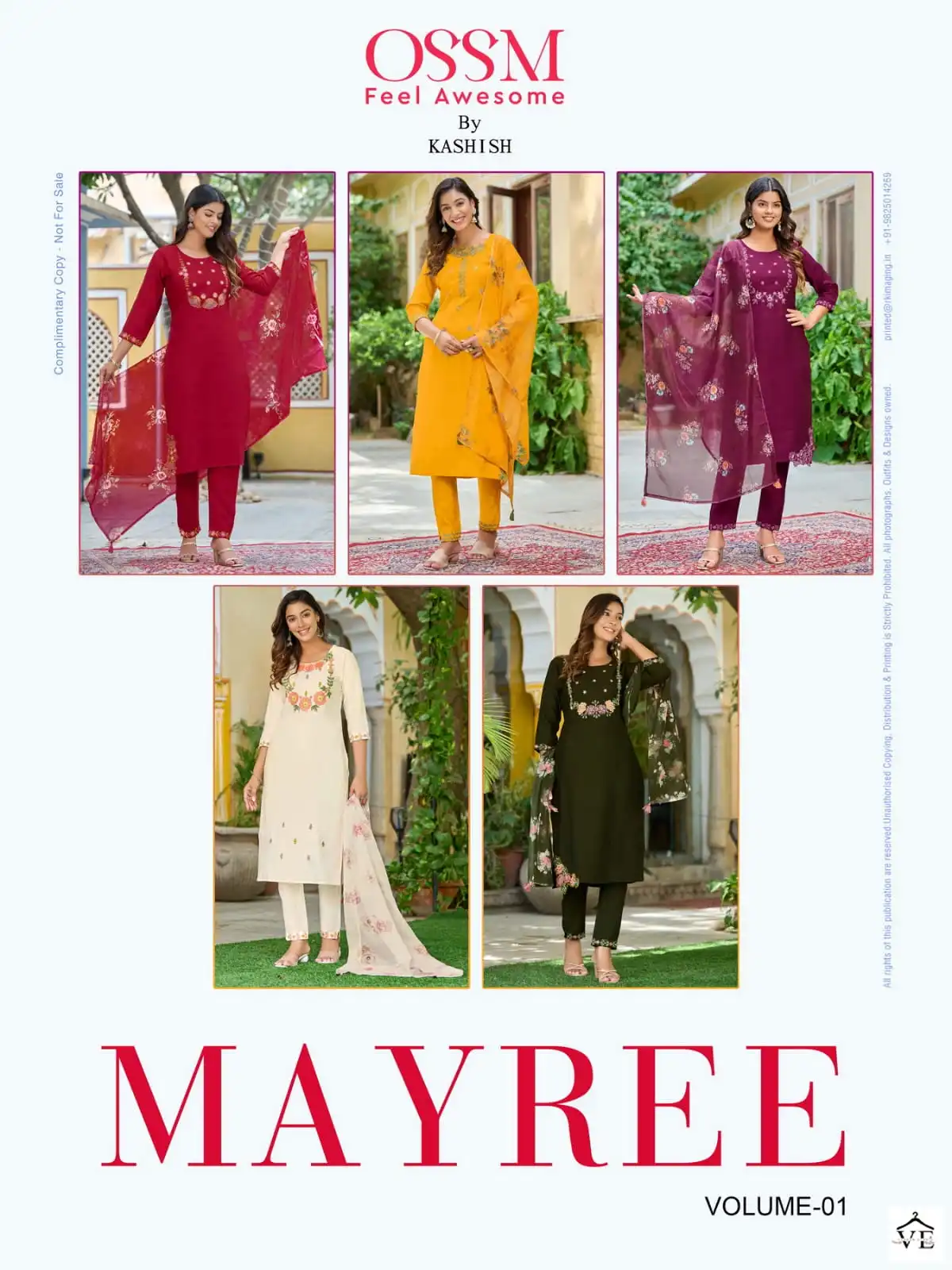 Ossm Mayree Premium Fancy Pure Viscos Wholesale Designer Readymade Salwar Suit Catalog — Wholesale Salwar Suits, MPA wholesale from Surat — view 6