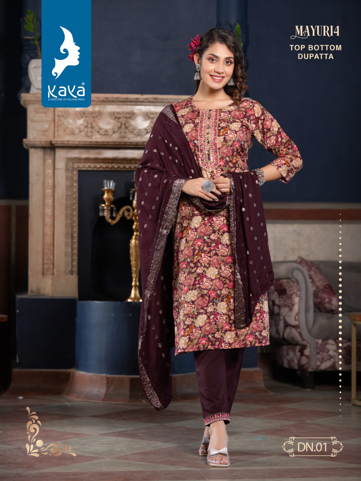 Kaya Mayuri 4 Rayon Prints Wholesale Readymade Salwar Suit Catalog — Wholesale Salwar Suits, Mayur Dress wholesale from Surat - Gallery Image 2