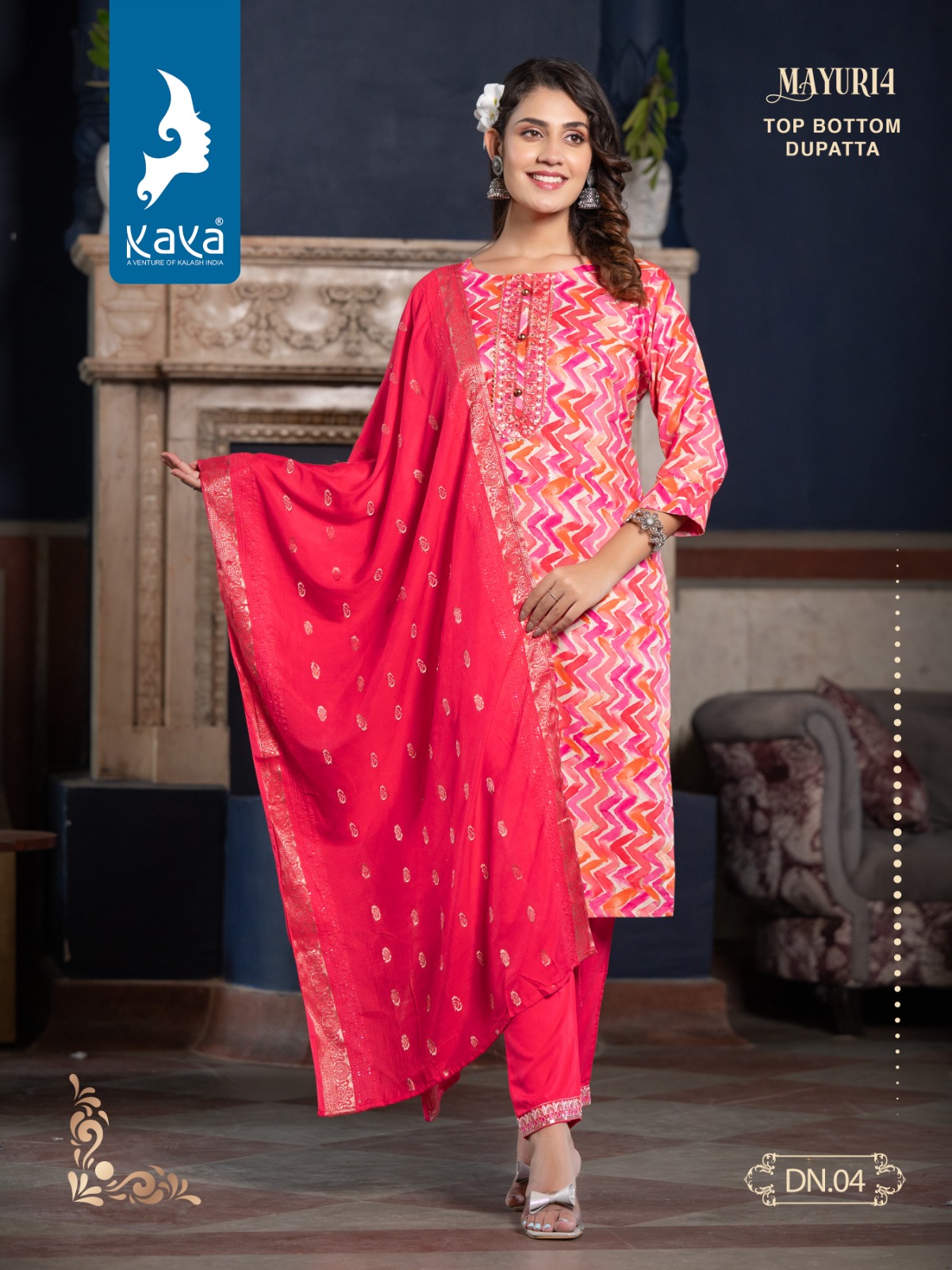 Kaya Mayuri 4 Rayon Prints Wholesale Readymade Salwar Suit Catalog — Wholesale Salwar Suits, Mayur Dress wholesale from Surat - Gallery Image 6