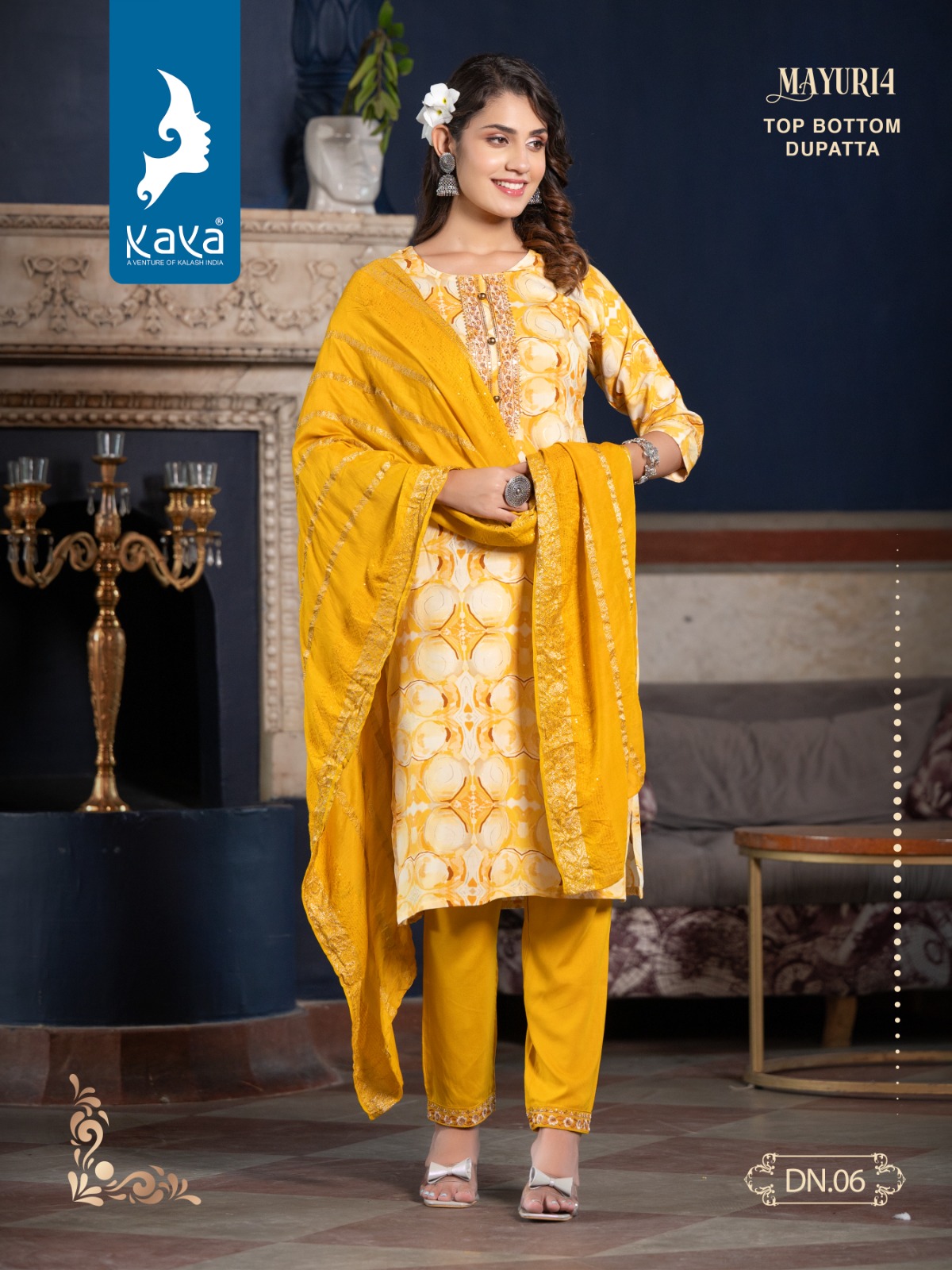 Kaya Mayuri 4 Rayon Prints Wholesale Readymade Salwar Suit Catalog — Wholesale Salwar Suits, Mayur Dress wholesale from Surat - Gallery Image 8