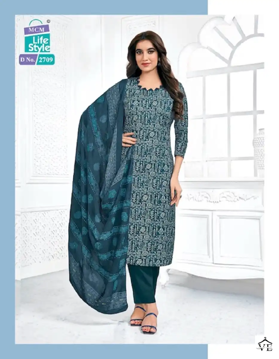 Mcm Priyalaxmi Vol 27 Pure Cotton Wholesale Salwar Suit Catalog — Wholesale Salwar Suits, Mcm wholesale from Surat - Gallery Image 9