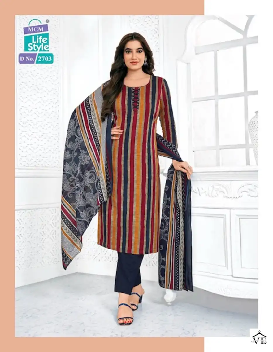 Mcm Priyalaxmi Vol 27 Pure Cotton Wholesale Salwar Suit Catalog — Wholesale Salwar Suits, Mcm wholesale from Surat - Gallery Image 4