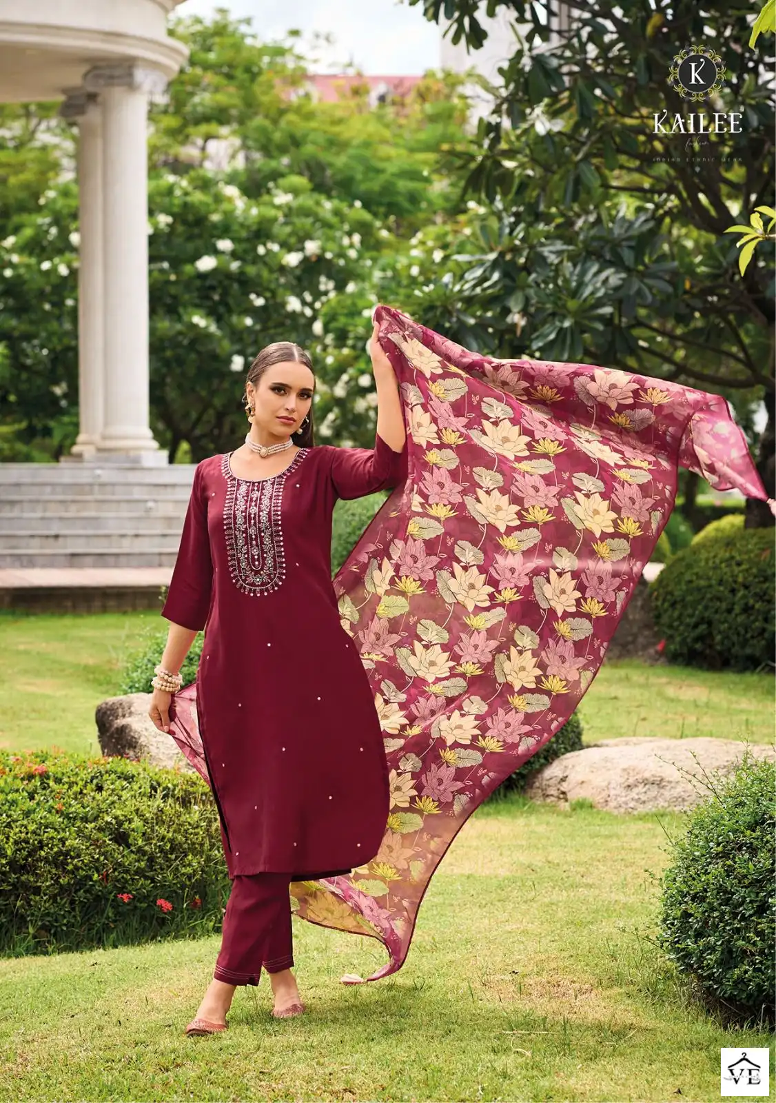 Kailee Fashion Mehboob Viscose Wholesale Fancy Hand Work Designer Salwar Suit Catalog — Wholesale Salwar Suits, Kailee Fashion wholesale from Surat - Gallery Image 3