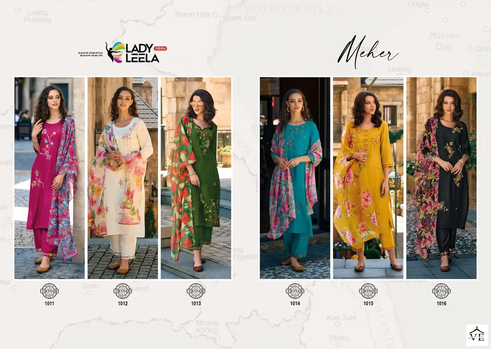 Leela Meher Pure Viscose Wholesale Readymade Salwar Suit Catalog — Wholesale Salwar Suits, Lady Leela wholesale from Surat — view 7