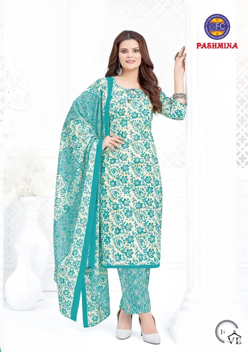 Mfc Pashmina Vol 16 Cotton Wholesale Salwar Suit Catalog — Wholesale Salwar Suits, MPA wholesale from Surat - Gallery Image 11