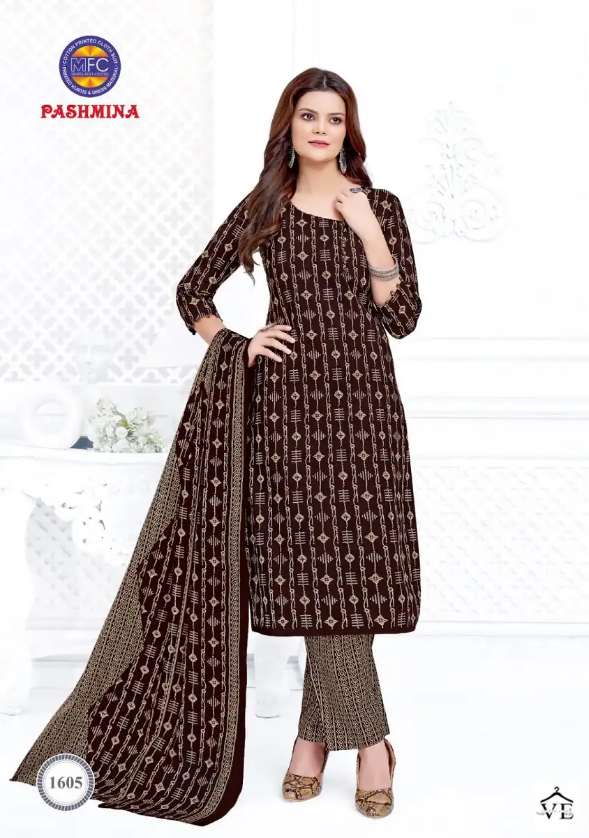 Mfc Pashmina Vol 16 Cotton Wholesale Salwar Suit Catalog — Wholesale Salwar Suits, MPA wholesale from Surat - Gallery Image 12