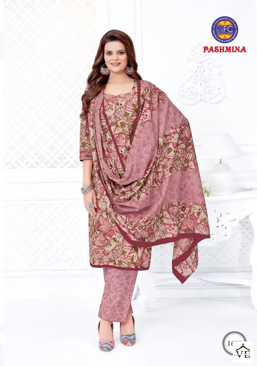 Mfc Pashmina Vol 16 Cotton Wholesale Salwar Suit Catalog — Wholesale Salwar Suits, MPA wholesale from Surat - Gallery Image 2
