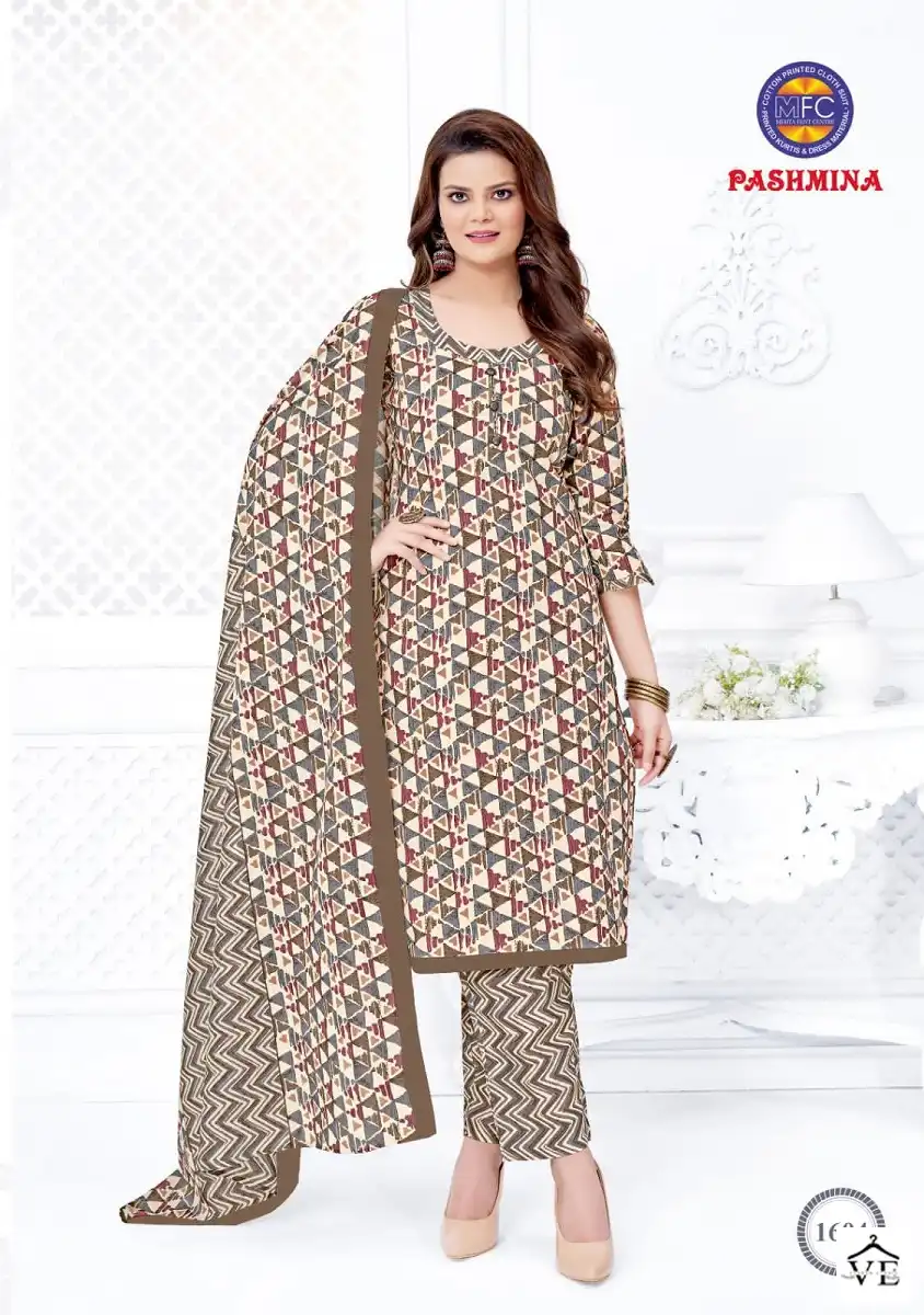 Mfc Pashmina Vol 16 Cotton Wholesale Salwar Suit Catalog — Wholesale Salwar Suits, MPA wholesale from Surat - Gallery Image 4