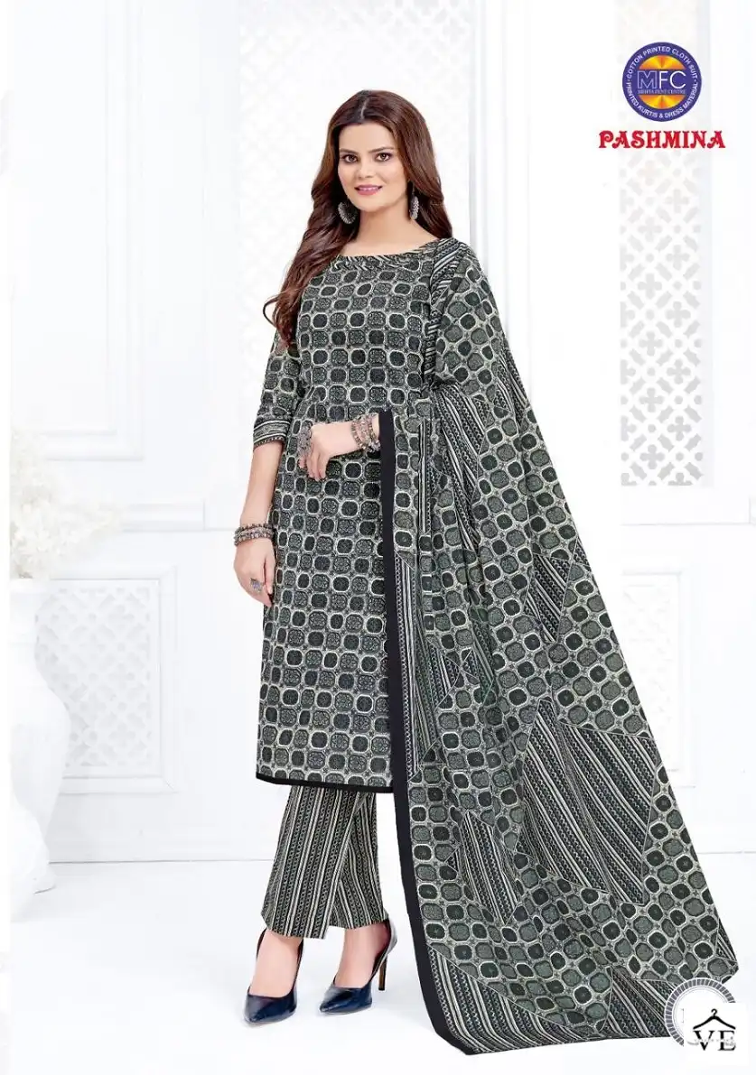 Mfc Pashmina Vol 16 Cotton Wholesale Salwar Suit Catalog — Wholesale Salwar Suits, MPA wholesale from Surat - Gallery Image 5