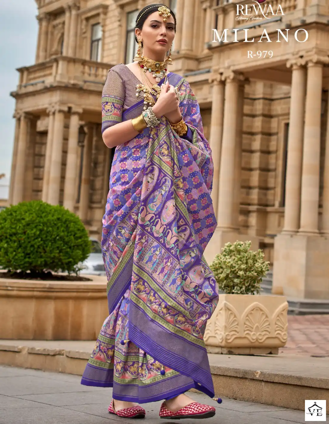 Rewaa Milano Superior V.P Silk Wholesale Fancy Sarees Catalog — Wholesale Sarees, MPA wholesale from Surat — view 1