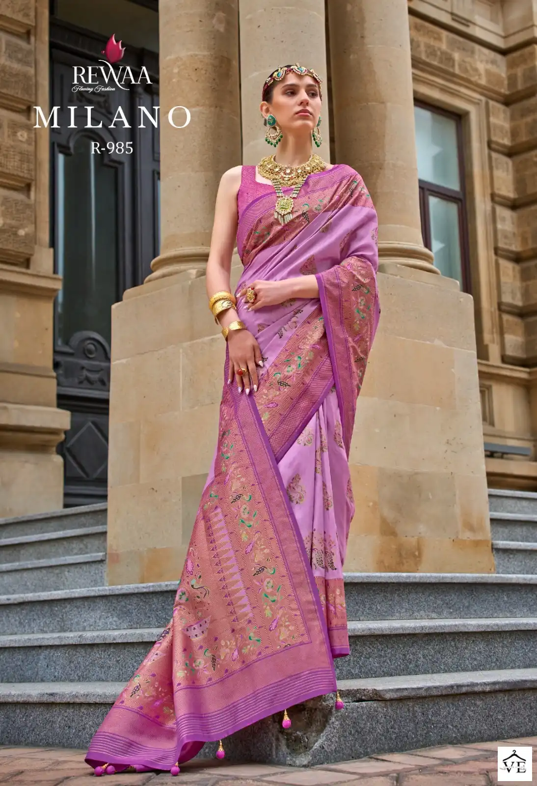 Rewaa Milano Superior V.P Silk Wholesale Fancy Sarees Catalog — Wholesale Sarees, MPA wholesale from Surat - Gallery Image 8