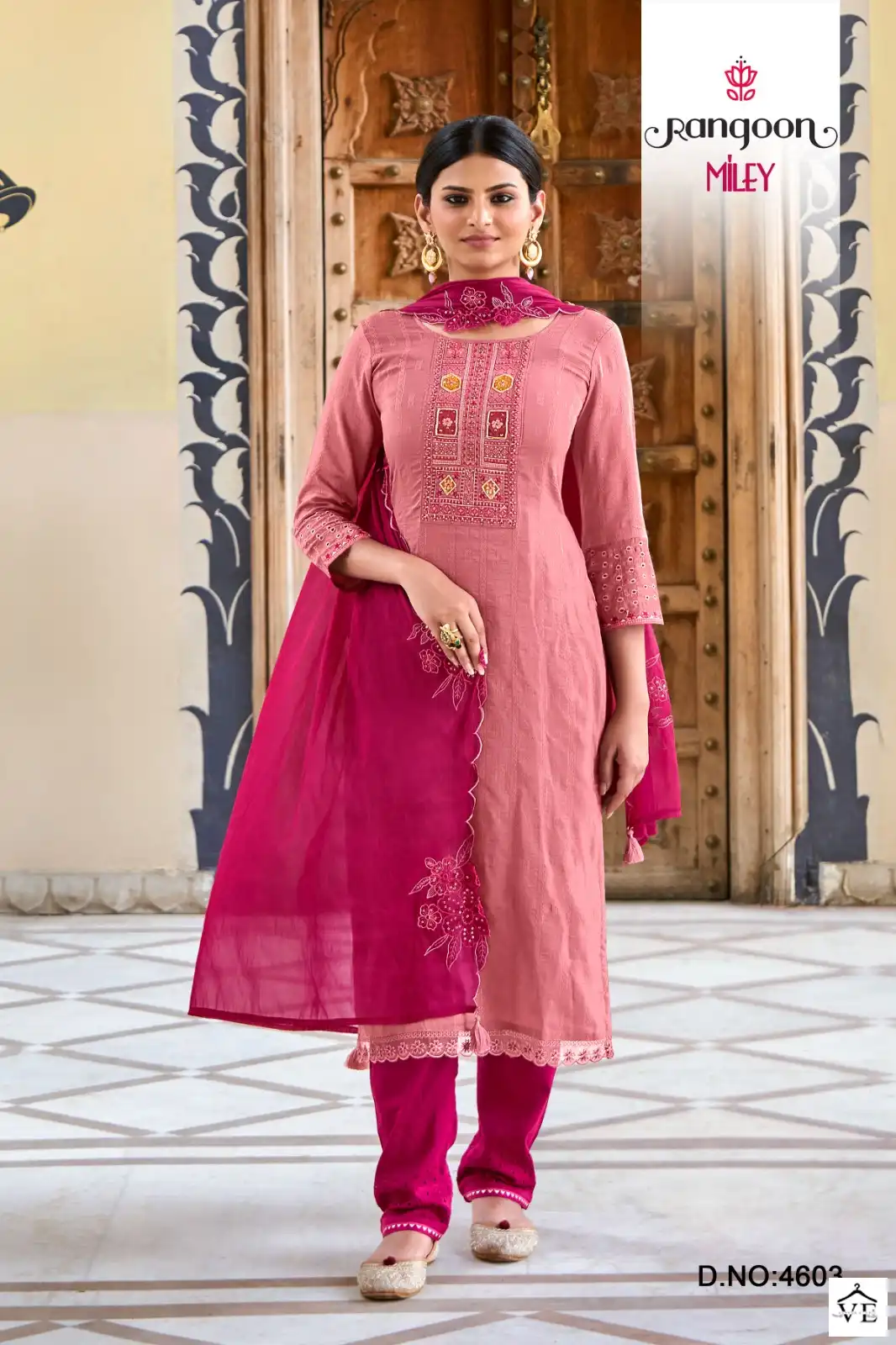 Rangoon Lily Viscose Wholesale Designer Readymade Salwar Suit Catalog — Wholesale Salwar Suits, Rangoon wholesale from Surat - Gallery Image 2