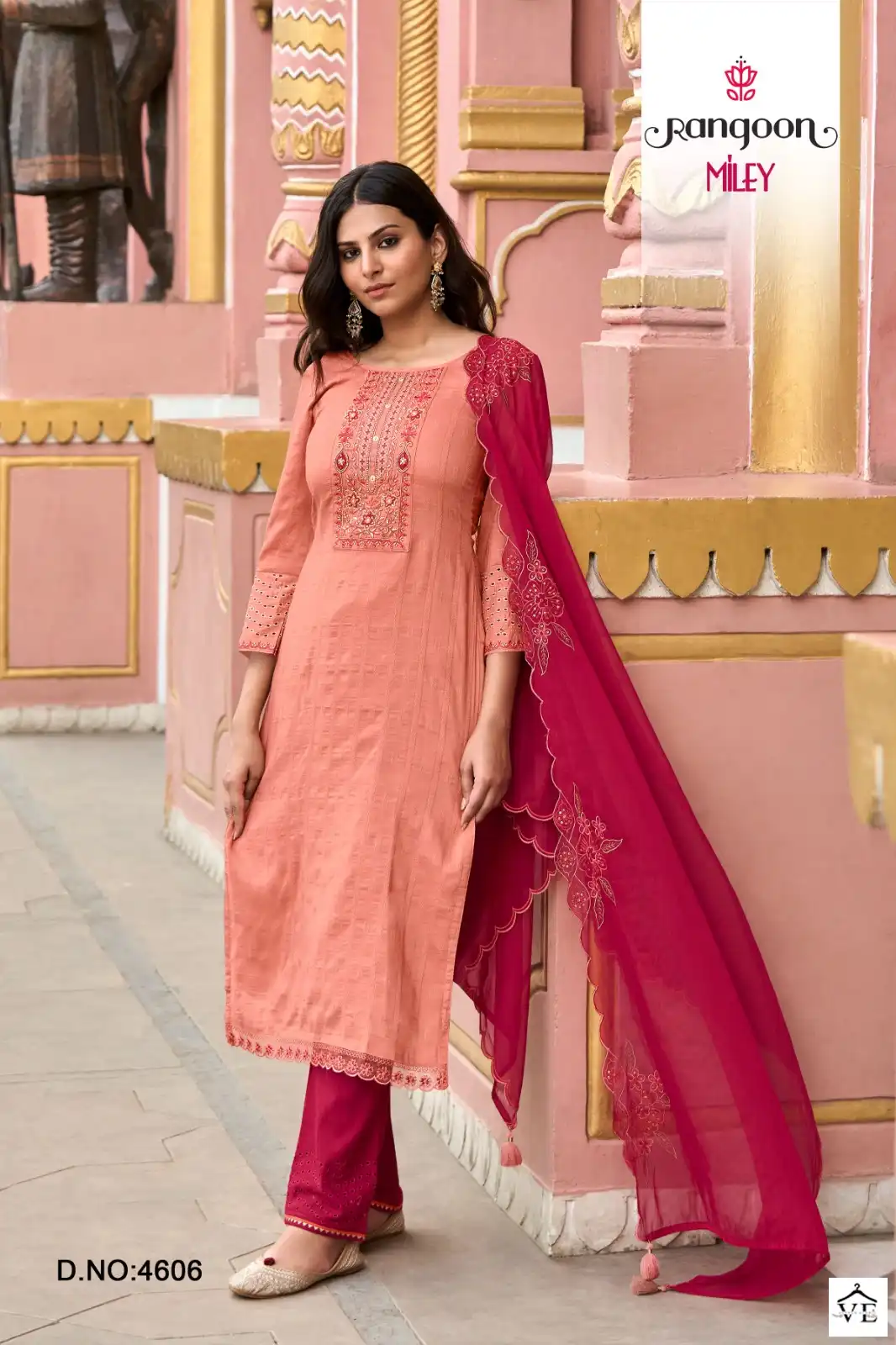 Rangoon Lily Viscose Wholesale Designer Readymade Salwar Suit Catalog — Wholesale Salwar Suits, Rangoon wholesale from Surat - Gallery Image 4
