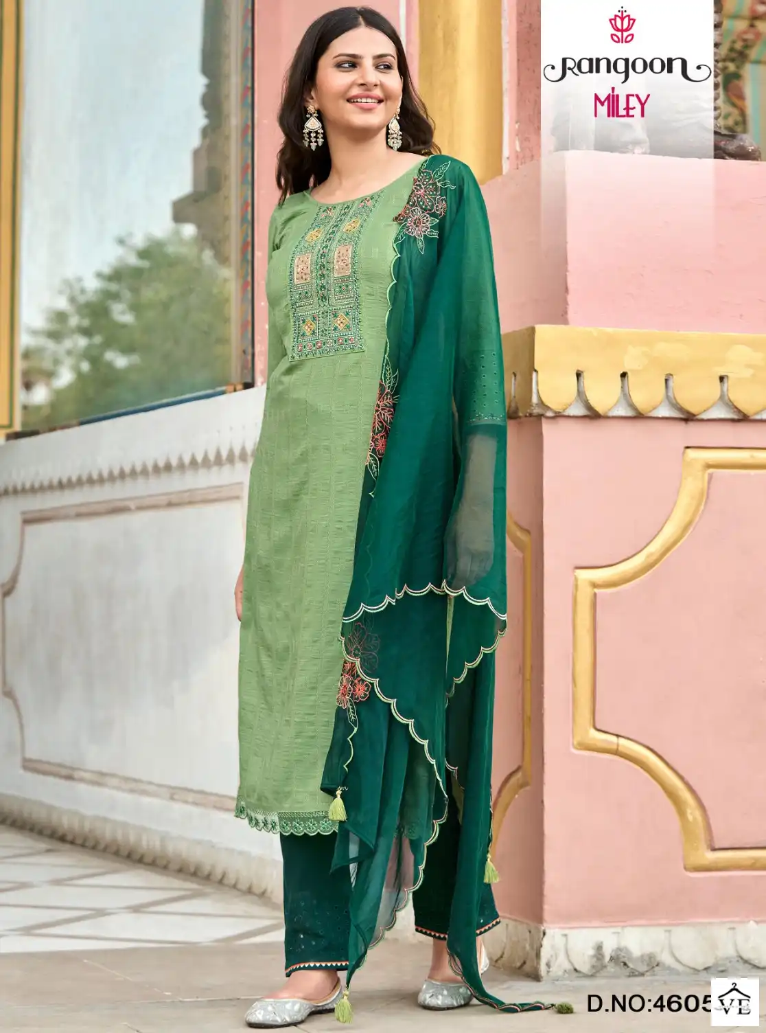 Rangoon Lily Viscose Wholesale Designer Readymade Salwar Suit Catalog — Wholesale Salwar Suits, Rangoon wholesale from Surat — view 1