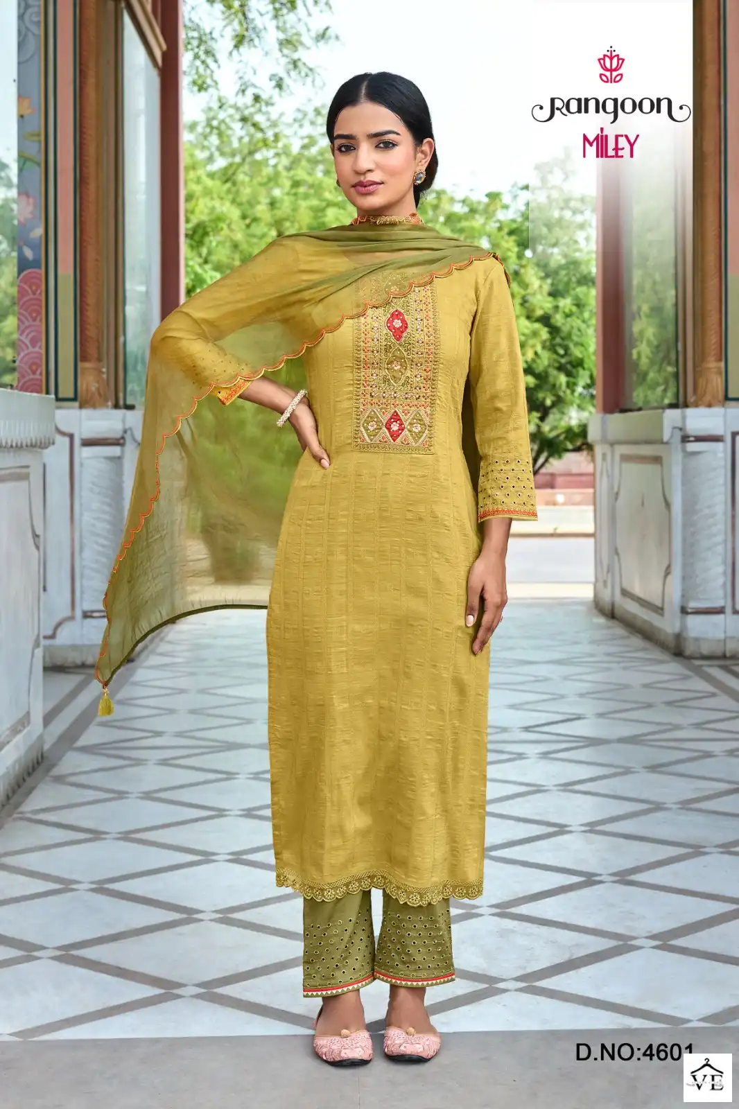 Rangoon Lily Viscose Wholesale Designer Readymade Salwar Suit Catalog — Wholesale Salwar Suits, Rangoon wholesale from Surat - Gallery Image 5