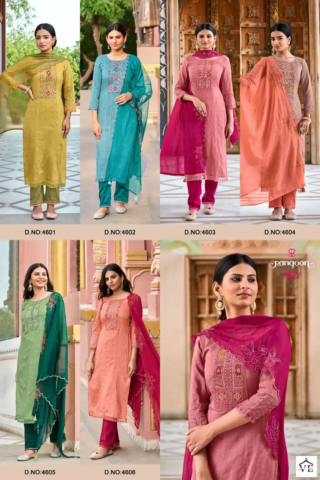 Rangoon Lily Viscose Wholesale Designer Readymade Salwar Suit Catalog — Wholesale Salwar Suits, Rangoon wholesale from Surat — view 7
